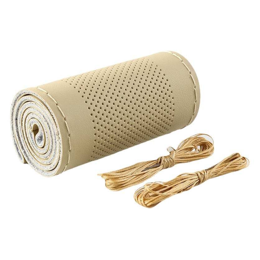 La mano de microfibra artificial que cose la cubierta del volante del coche cuatro estaciones cubierta universal de la manija del coche suministros transfronterizos del interior del coche