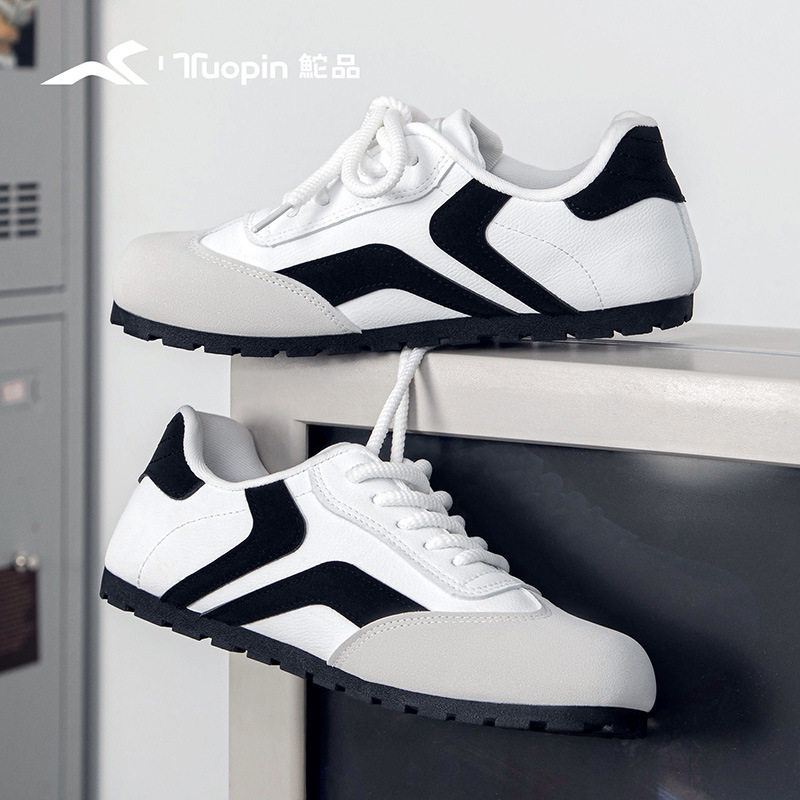 鮀品派派鞋勃肯鞋白色德训鞋女小众板鞋休闲运动复古帆布鞋TP459L