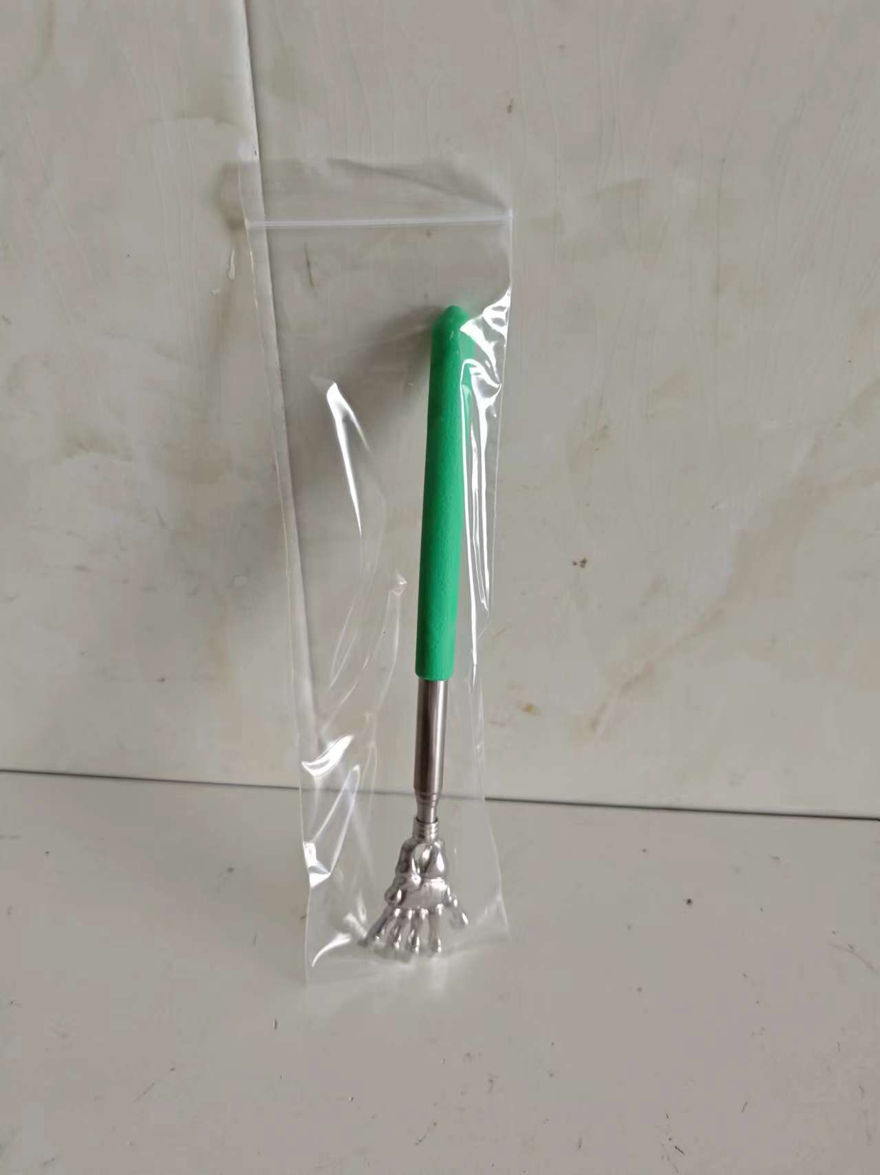 masajeador retráctil de acero inoxidable de mano fantasma, masajeador doméstico, rascador de picazón de acero inoxidable