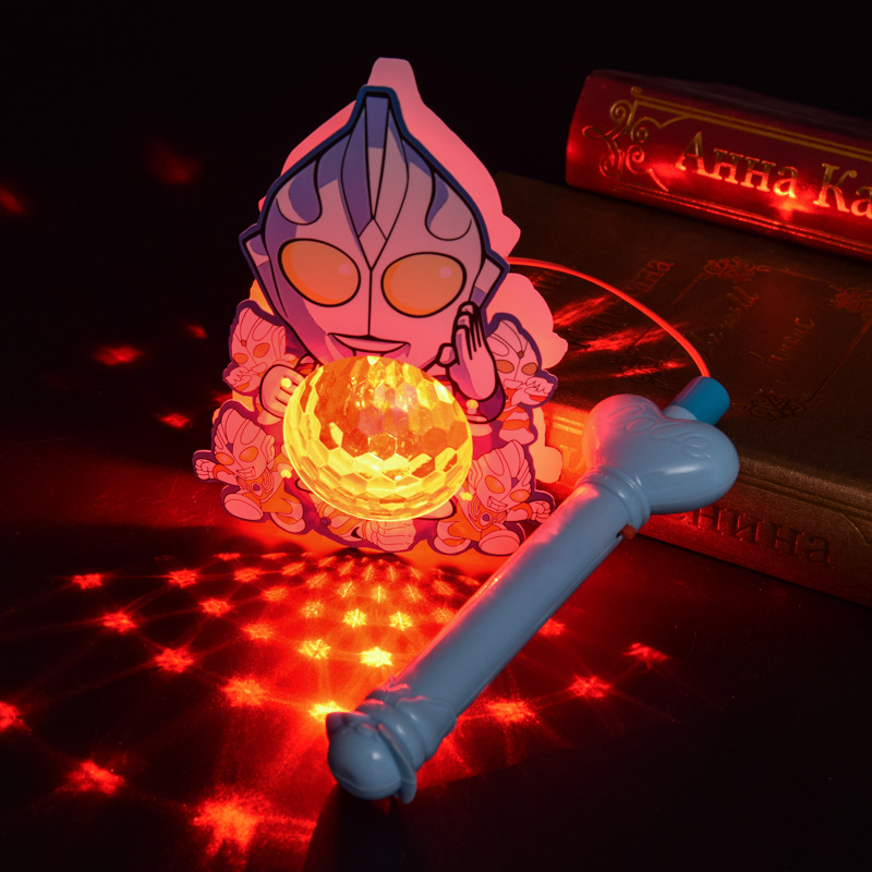 Festival del Medio Otoño Dibujos animados Música portátil luminosa Linternas Mercado nocturno Puesto de juguetes para niños Cantar Proyección Linternas al por mayor