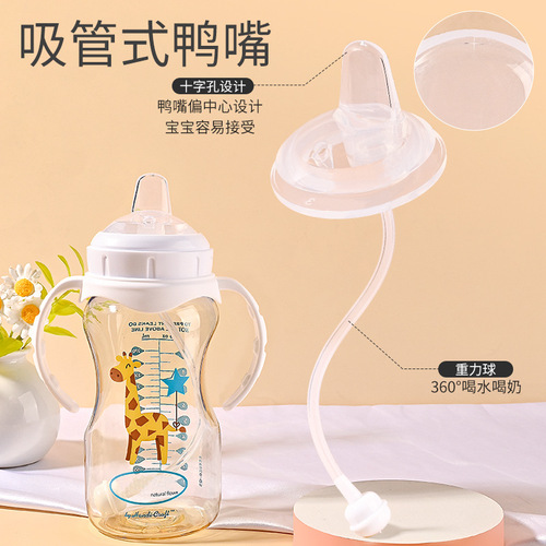 Suitable for Dr. Brown bottle accessories, straw nozzle, Aibao PLUS duckbill pacifier, direct drinking gravity ball handle