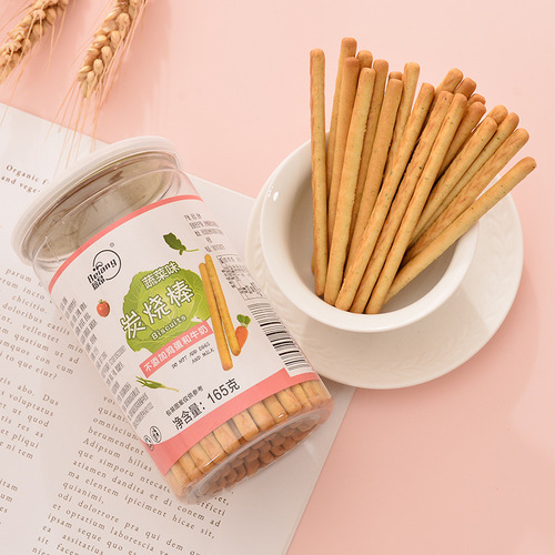 Wholesale Grindstone Finger Biscuits in Multiple Flavors, 165g Canned, Children's Leisure Snacks, Charcoal Bar Biscuits