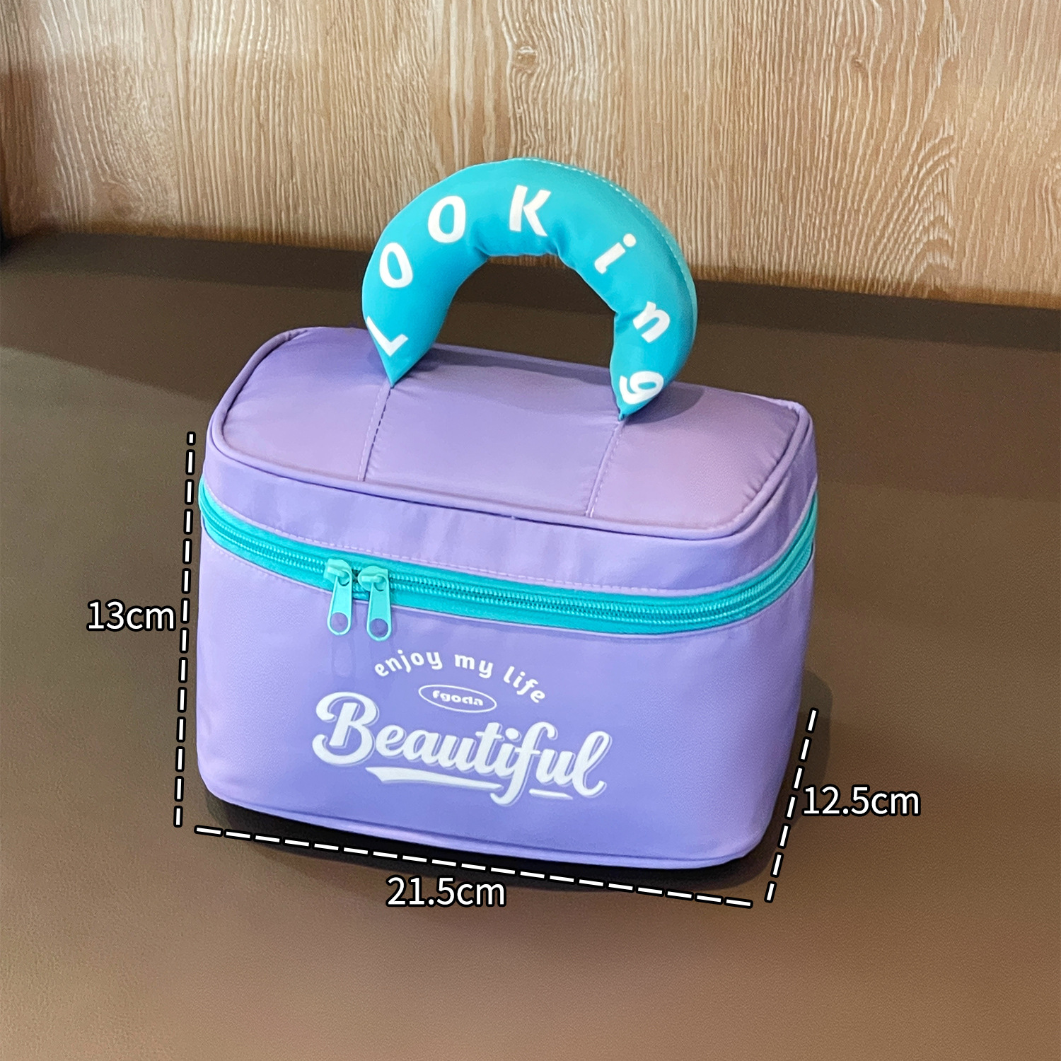 Bolsos de maquillaje de mano Retro - morado