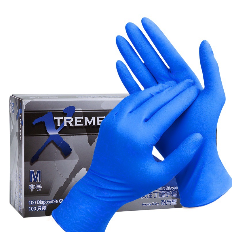 En stock al por mayor AIMA guantes desechables de nitrilo XNFST caucho alimentos grado cocina catering engrosamiento industrial