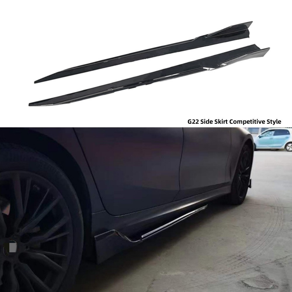 Suitable for Bmw 3/4 Series G20/G22/G28 Side Skirts Racing Modification Carbon Pattern Side Spoiler Surround Kit