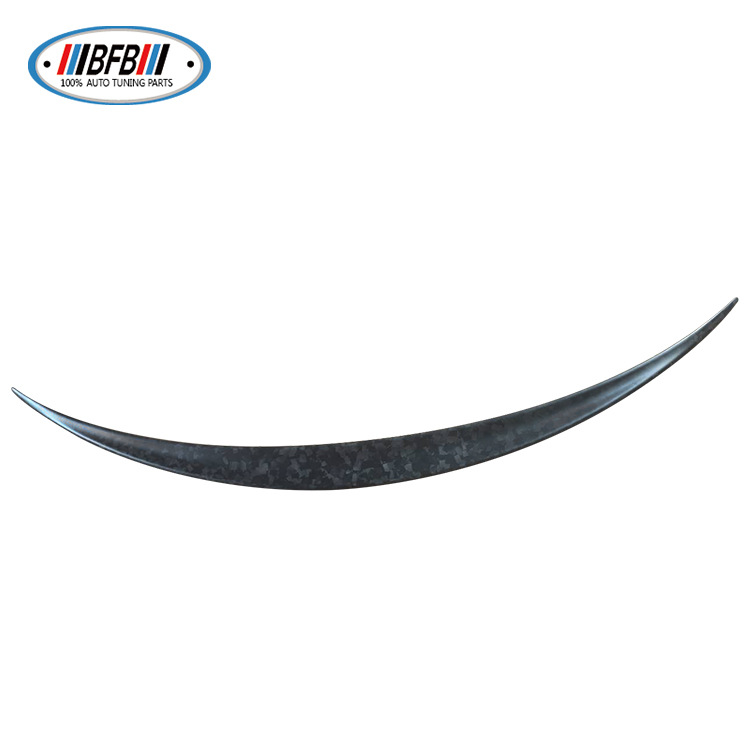 100% Real Carbon Fiber Rear Spoiler - For Tesla Model Y - Dry Carbon Fiber Forged Matte Spoiler Marble Sport Wing