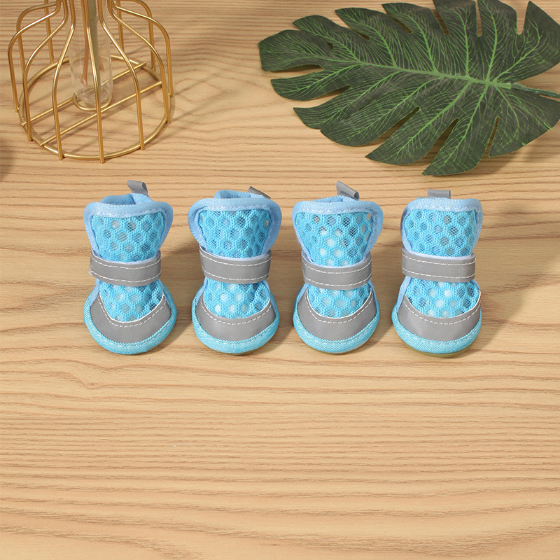 중공 가장자리 샌들 [블루]