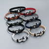 Men's metal polyurethane bracelet for beloved, European style, Aliexpress, simple and elegant design