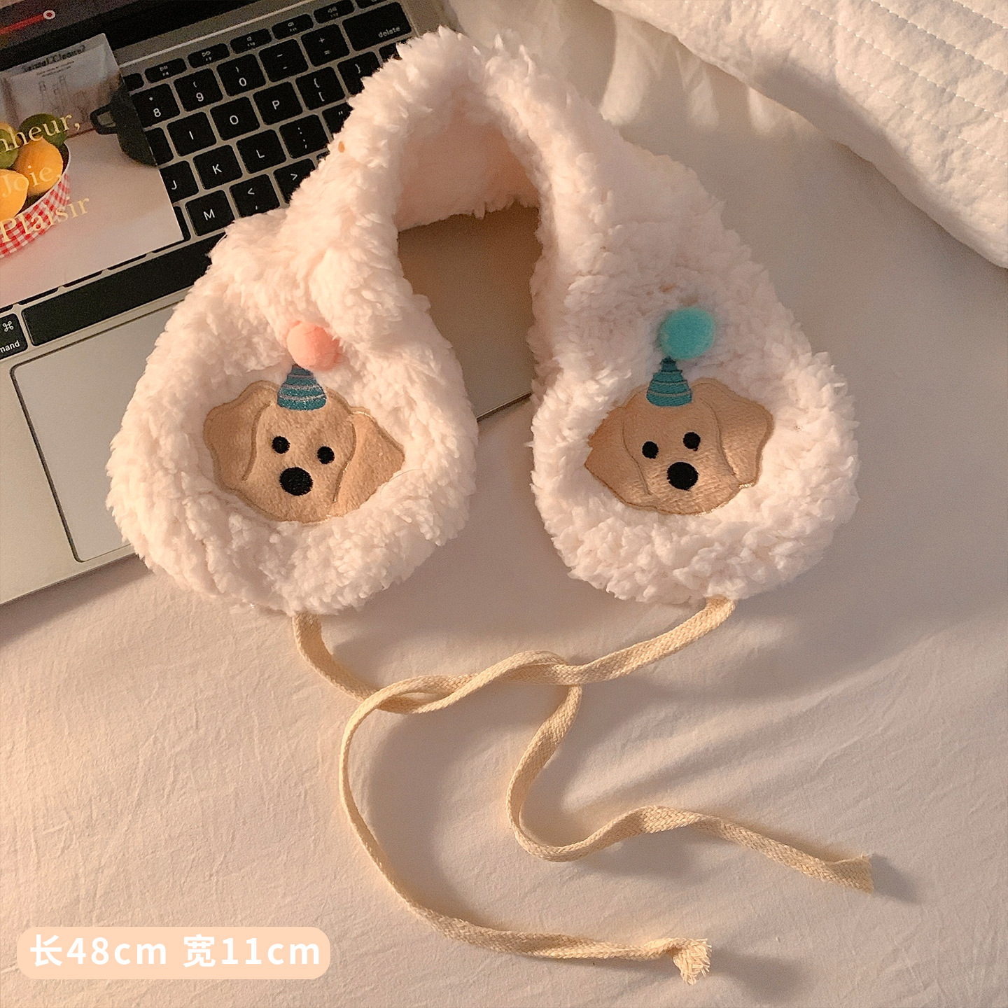 Hermosas nuevas orejas de peluche perros cálidos auriculares auriculares de invierno estudiantes montar a prueba de viento y frío protector de oídos