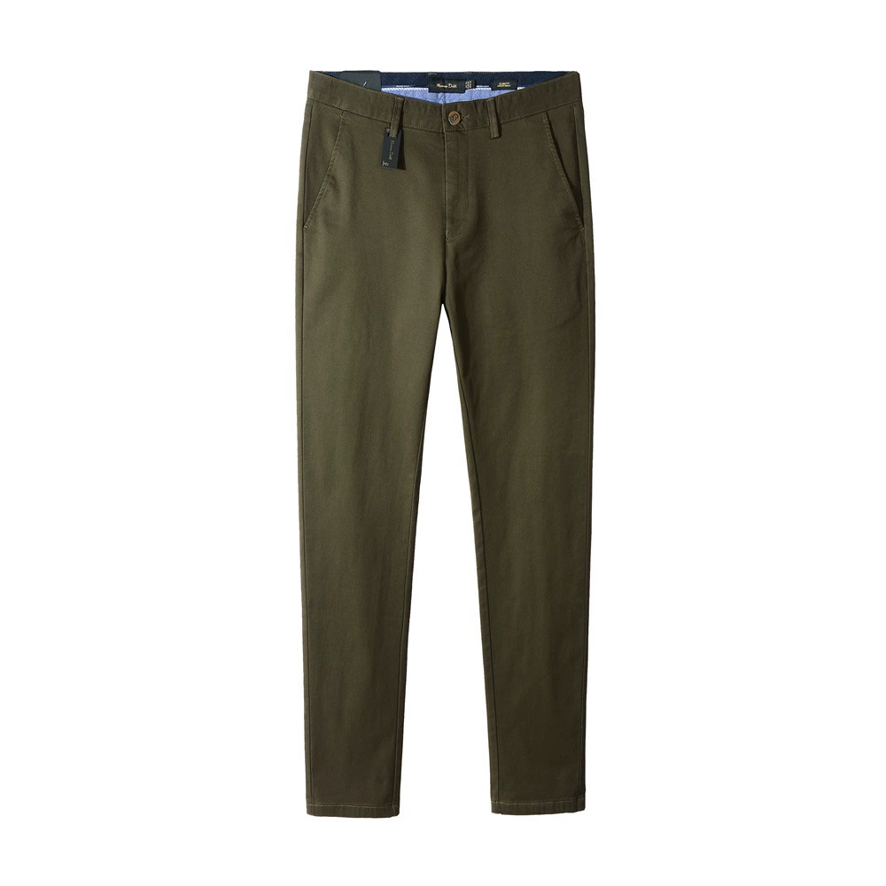 Trousers Elite autumn cotton casual, loose straight fit, sizes 30–40