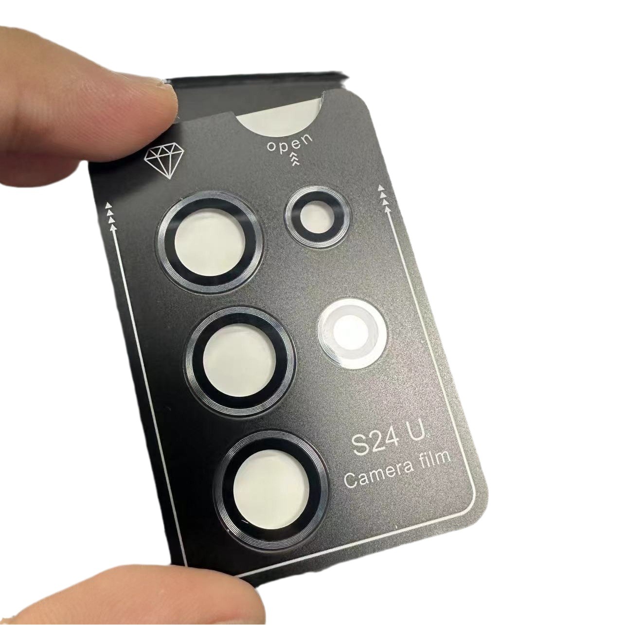 Adecuado para Samsung S24 película de la lente s24ultra con placa base de posicionamiento Eagle anillo de protección para los ojos s24plus Cámara
