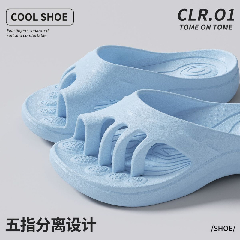 Medical-grade EVA five-toe claw slippers for women, correcting thumb valgus, arch support, five-toe separation sandals