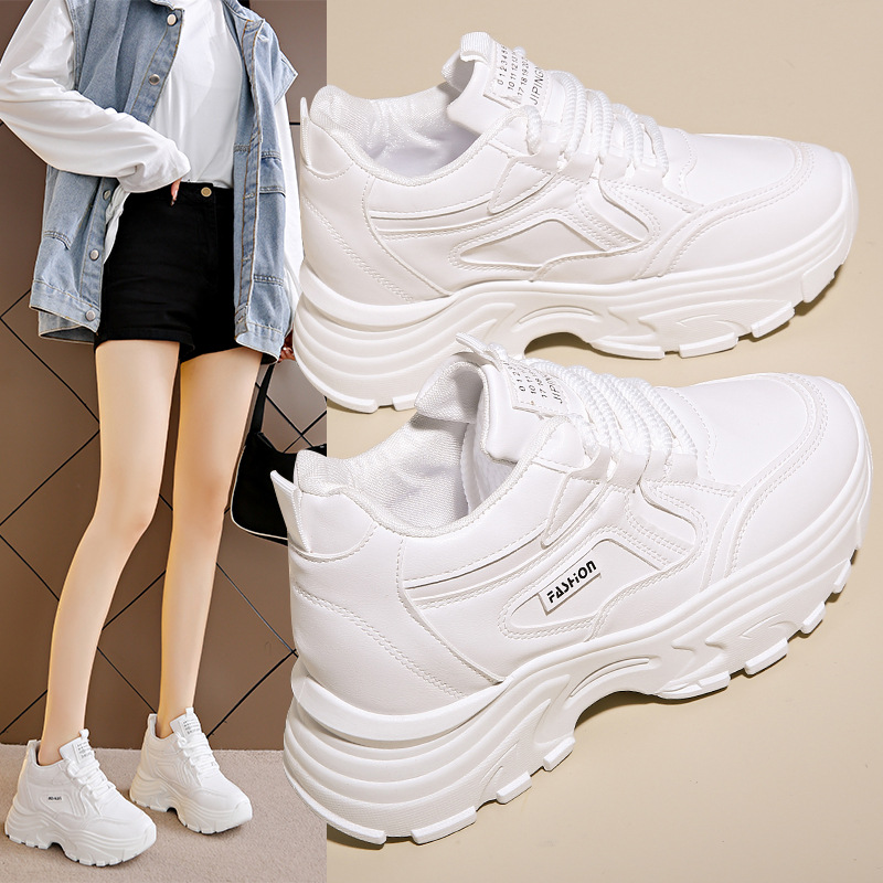 Torre Shoes Women Ins Trendy 2024 Spring New All-match Retro Sports Casual Shoes Thick Sole Women's Shoes Wholesale