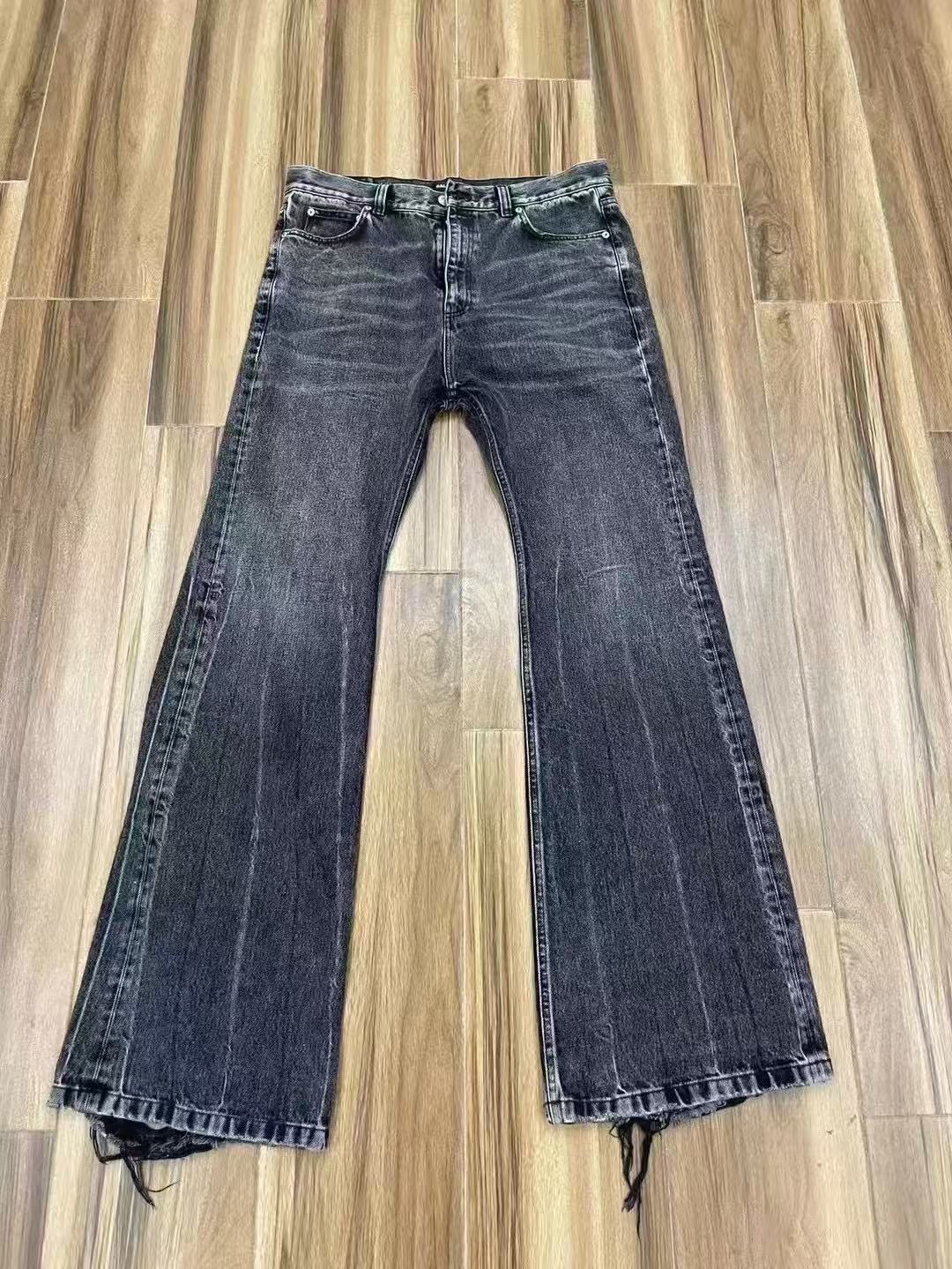Balenciaga Lost Tape Jeans Flared Distressed Washed Black