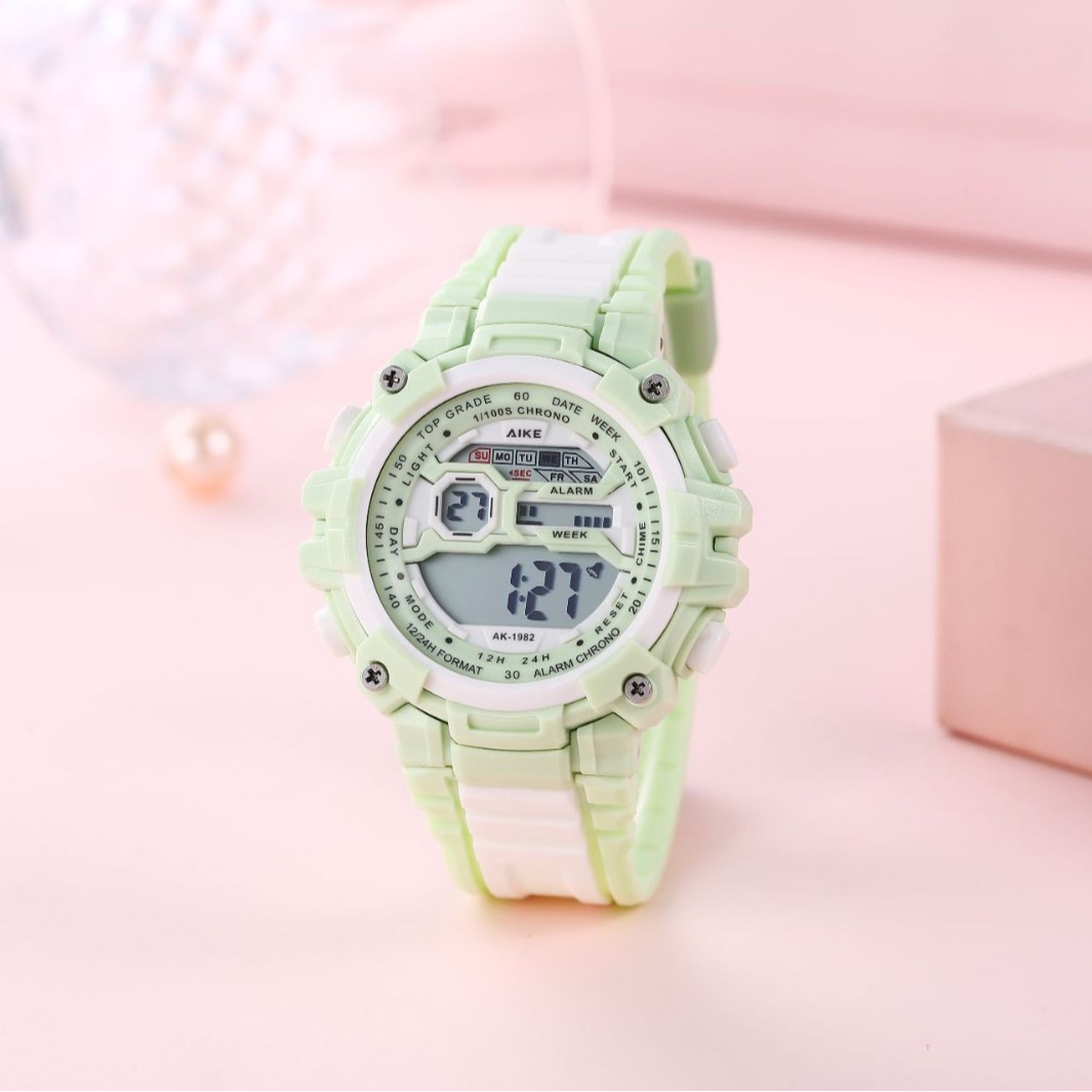 Nuevo estilo británico simple reloj electrónico de color de empalme estudiantes niños reloj de pulsera universal fresco reloj electrónico de alta calidad