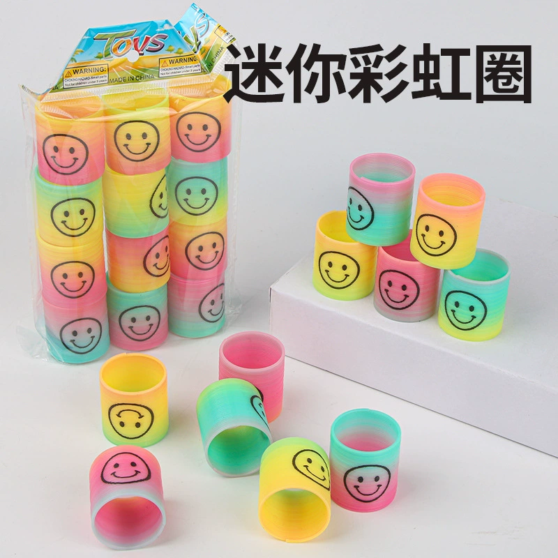 Small Slinky, telescopic magic elastic ring, toy for kindergarten, 3.2×3.5cm, wholesale