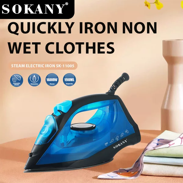 Cross-border household 1600W steam iron, electric iron for home use, clothes ironing, electric iron SK-11005