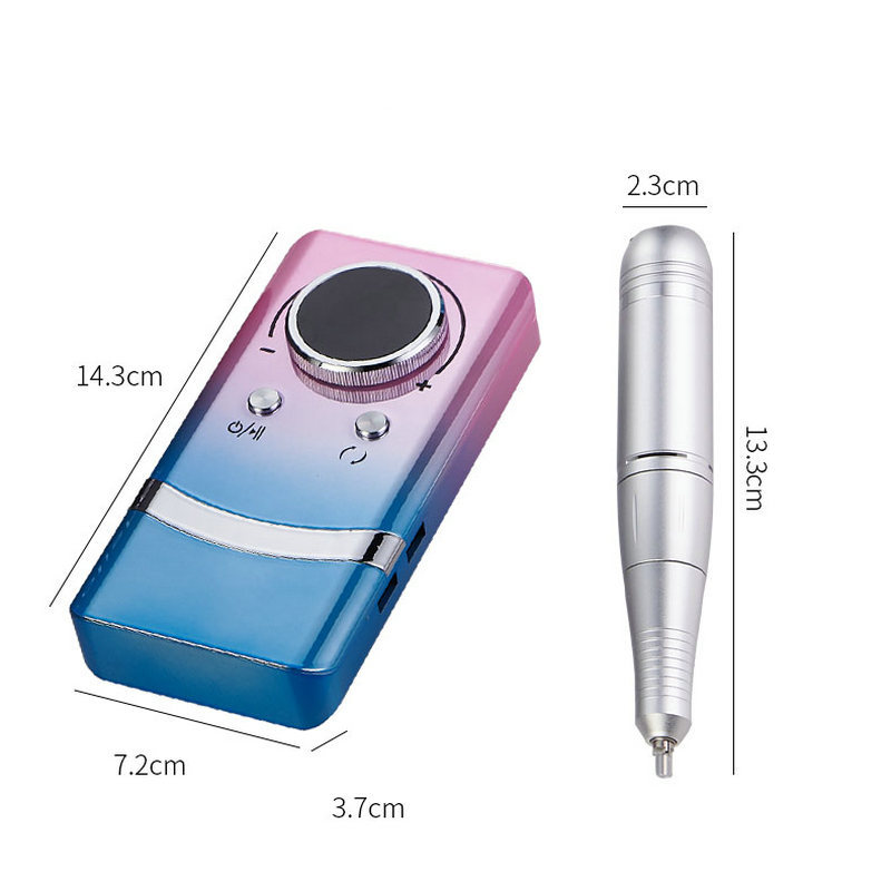 Herramienta de manicuras doméstica de manicuras conveniente 45000RPM ajustable amolador profesional