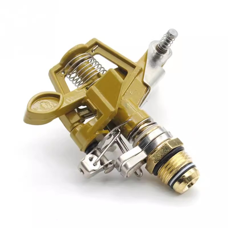 4 puntos 6 puntos de aleación de zinc ajustable 360 grados giratorio Rocker brazo boquilla controlable ángulo jardín césped boquilla de refrigeración