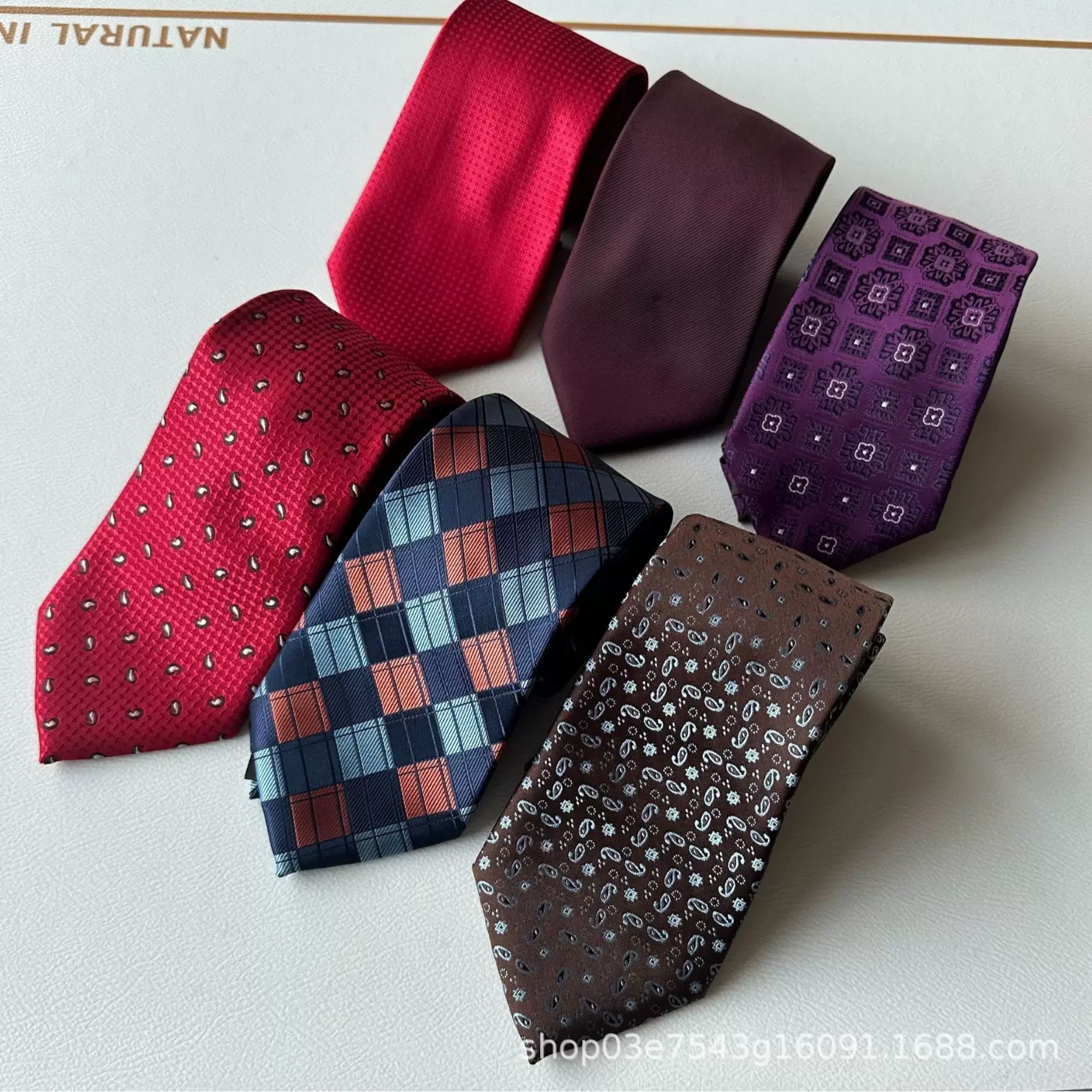 厂家直供 男式涤丝商务领带 格子花纹 正装领带 格子花纹条纹复古