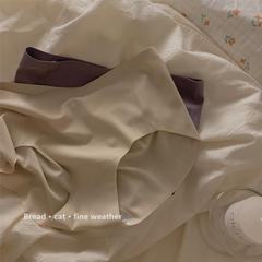 "Your niche likes" [Simple and clean style] Simple solid color girl's markless underwear for women Modal