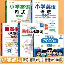 小学英语自然拼读语法一本通3-6年级英语句式语法大全音标记单词