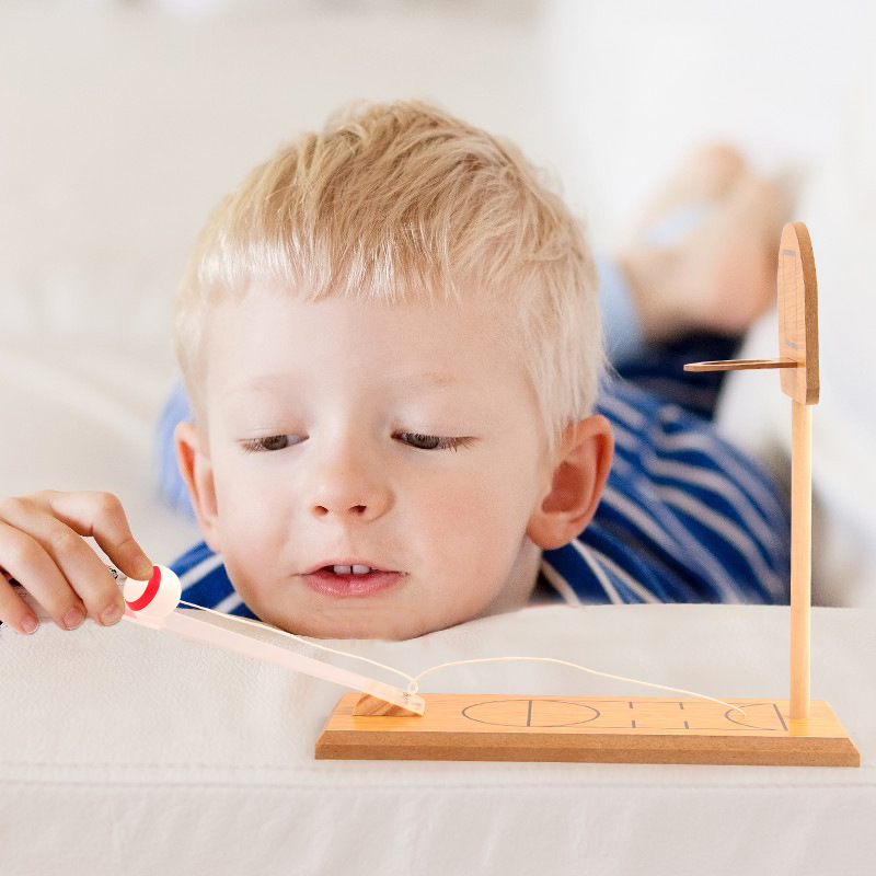 Máquina de juego de disparos de escritorio de madera máquina de disparos interacción padre-hijo mini estante de tiro Juguetes Educativos de ocio para niños