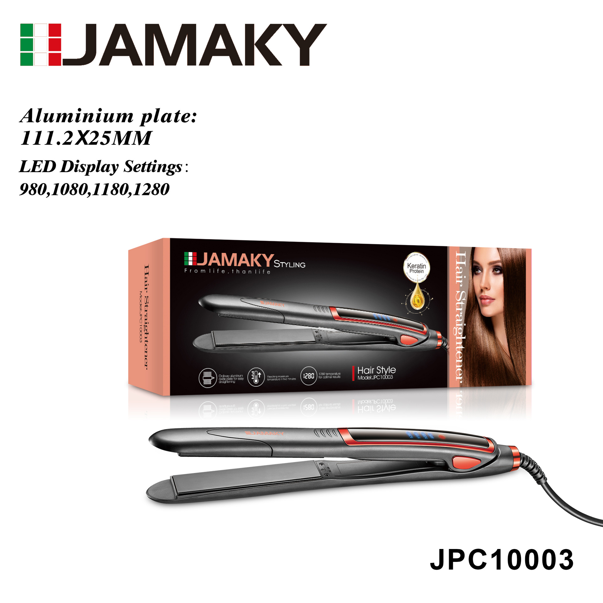 JAMAKY 가정용 스플린트 여성용 내부 버클 스트레이트 헤어 컬링 헤어 듀얼 사용 헤어 프리 컬링 로드 학생 기숙사