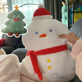 圣诞树抱枕毛绒玩具圣诞玩偶雪人公仔儿童圣诞节礼物圣诞装饰品