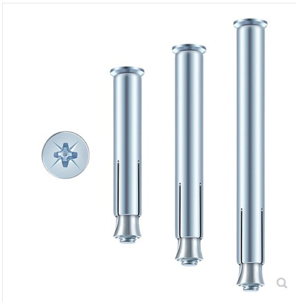 镀锌内膨胀螺丝加长平头 沉头铁膨胀十字胀管门窗专用涨管M6M8M10