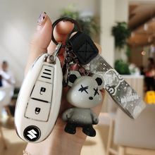 适用长安铃木天语SX4钥匙套维特拉骁途锋驭启悦汽车吉姆尼壳包扣