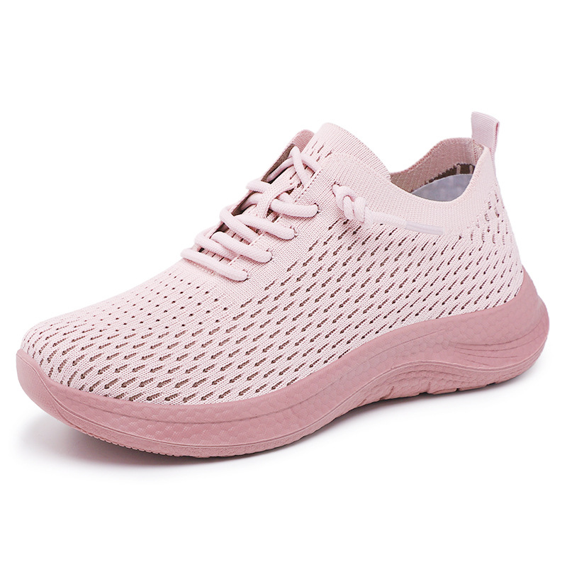 El Jin Seyuan| Zapatos de mujer de poliuretano zapatos casuales pareja zapatos de tejido de sola sola suave zapatos ligeros para mujeres