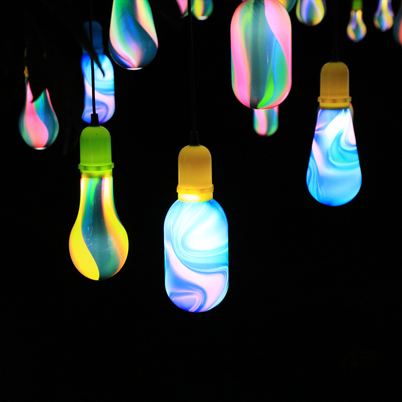 LED 교수형 나무 빛나는 다채로운 소원 병 빛 인터넷 축하 샹들리에 야외 방수 나무 조명 크리스마스 장식 빛