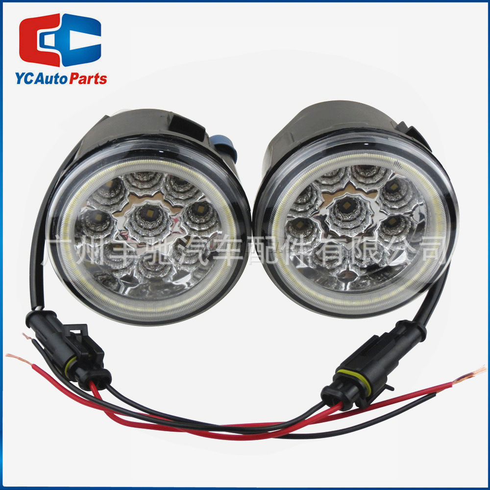 26150-8990B Faros delanteros LED Lámpara de niebla 9 lámparas con cuentas Angel Eye para Infiniti