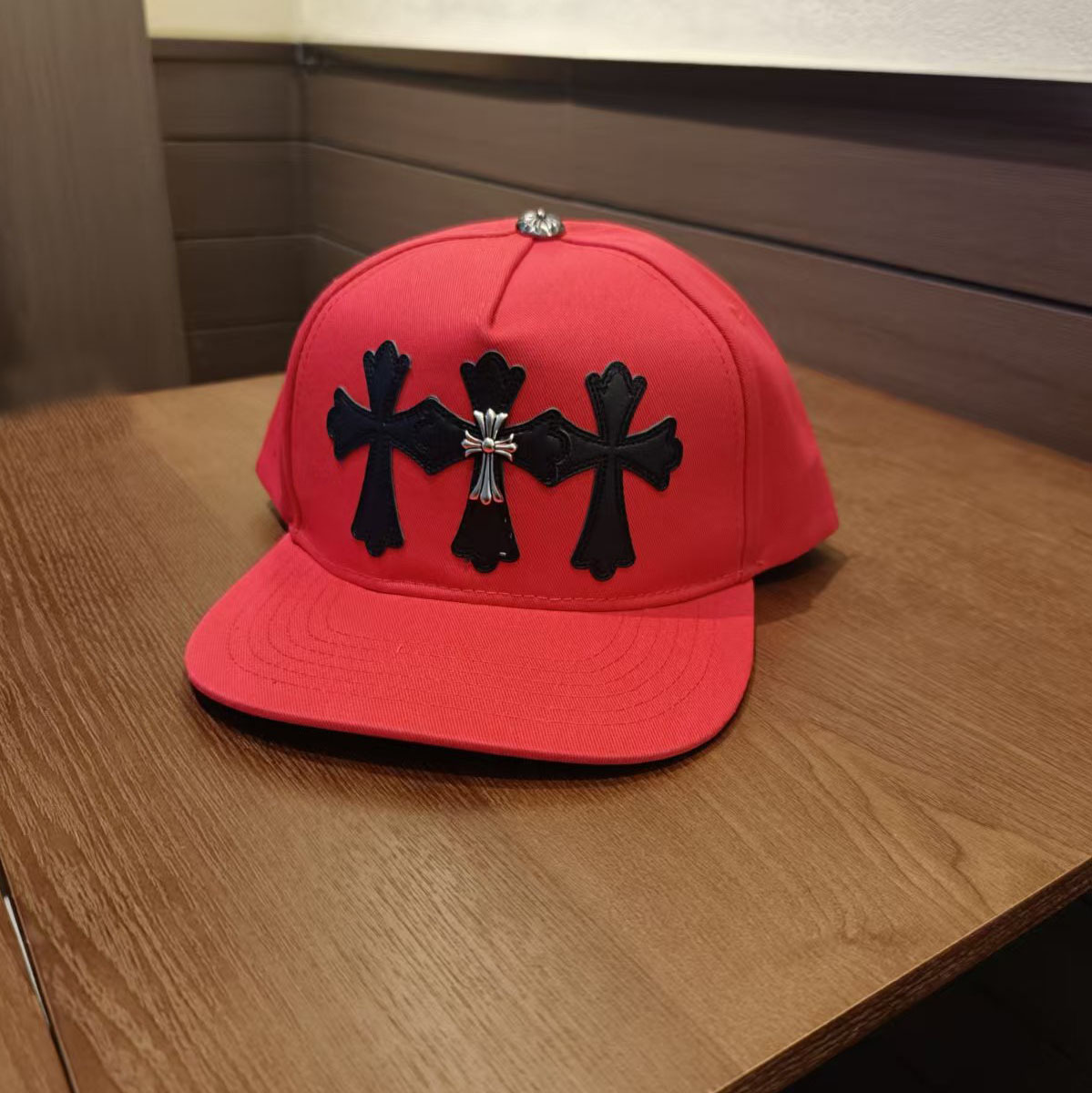 Sombrero para el sol CH Cro de verano para parejas nuevas de moda americana, sombrero de hip-hop de ala plana bordado a la moda ~ sombrero de malla de béisbol