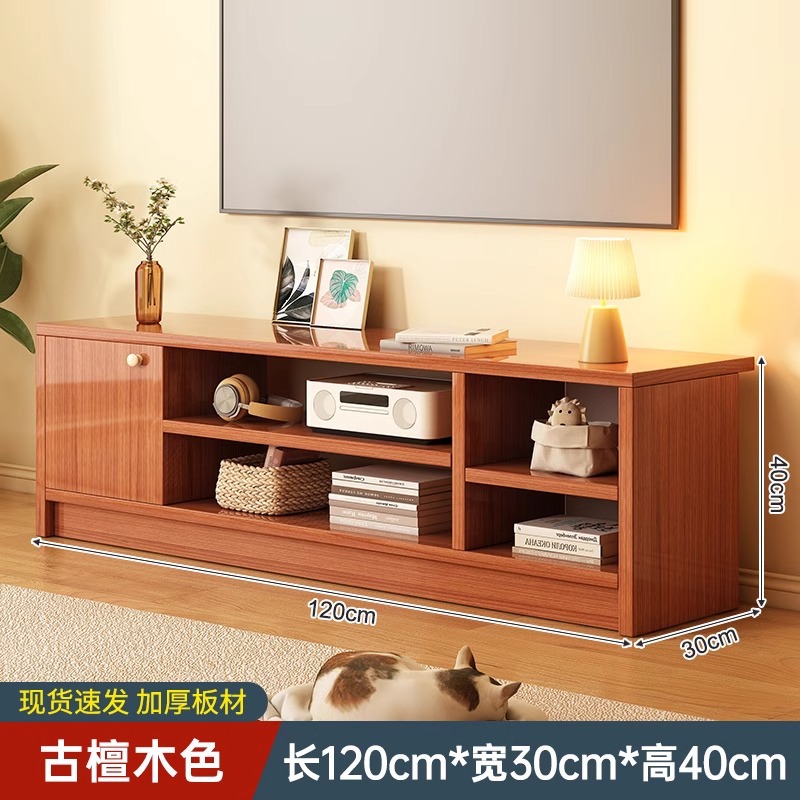 Gabinete de televisión sala de estar doméstica pequeña casa moderna simple nuevo alquiler simple piso de madera gabinete de televisión image 12