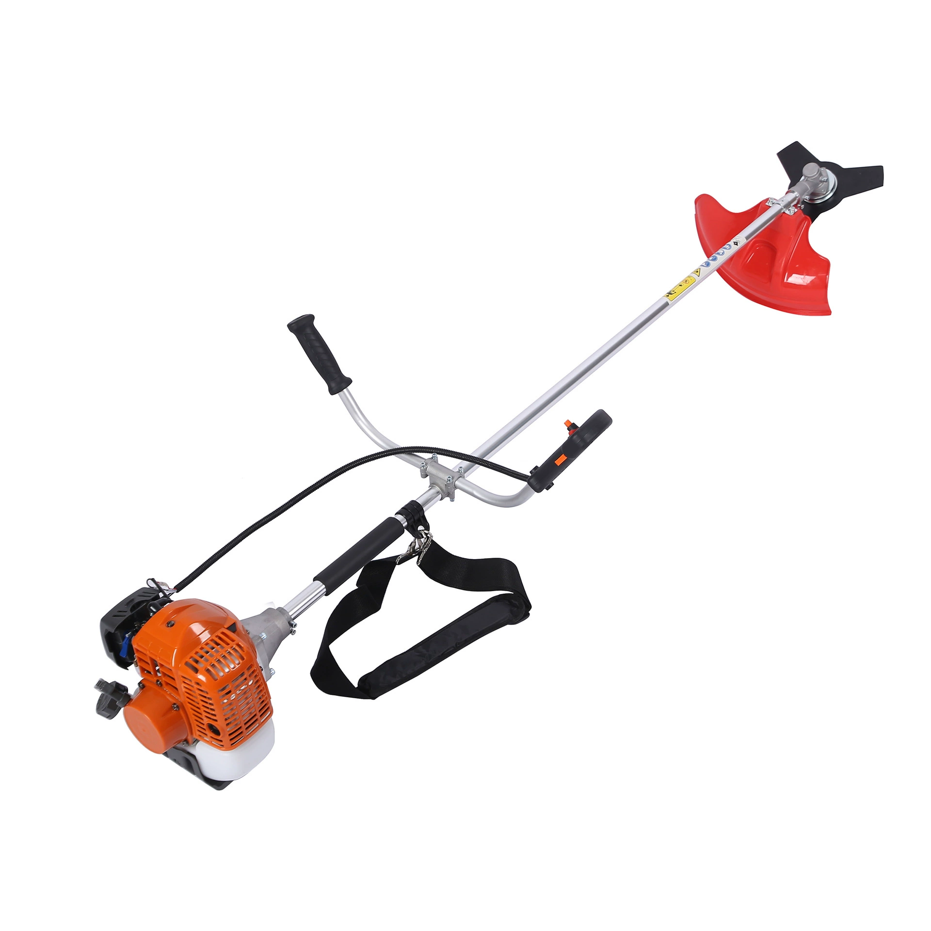 Боковая бензиновая двухтактная газонокосилка, многофункциональный триммер для травы, кусторез, бытовой пропалыватель.