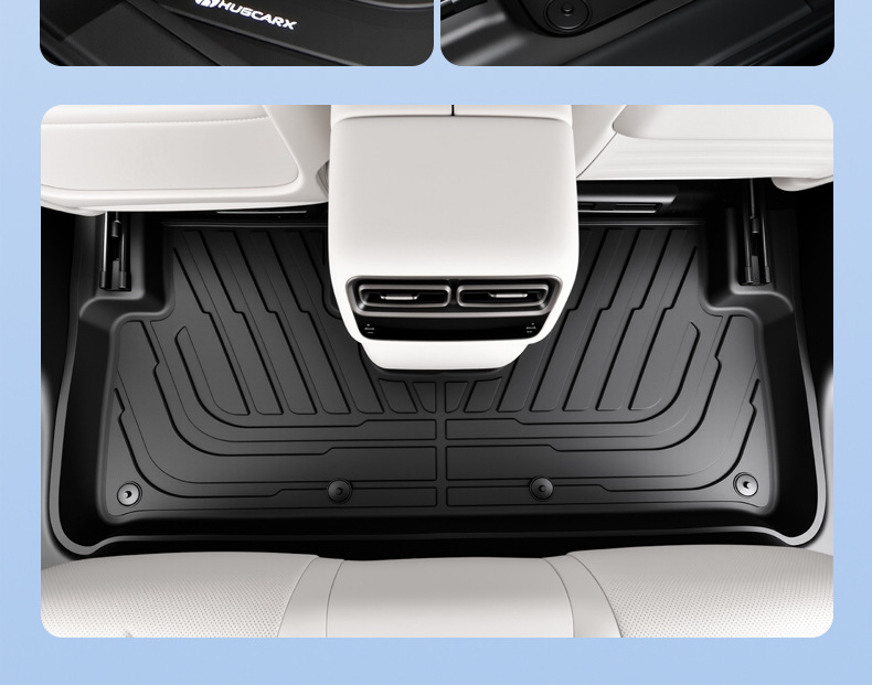 TPE injection-molded floor mats, 0 formaldehyde, one-piece molding, anti-fouling, easy to clean, universal half-cover car floor mats