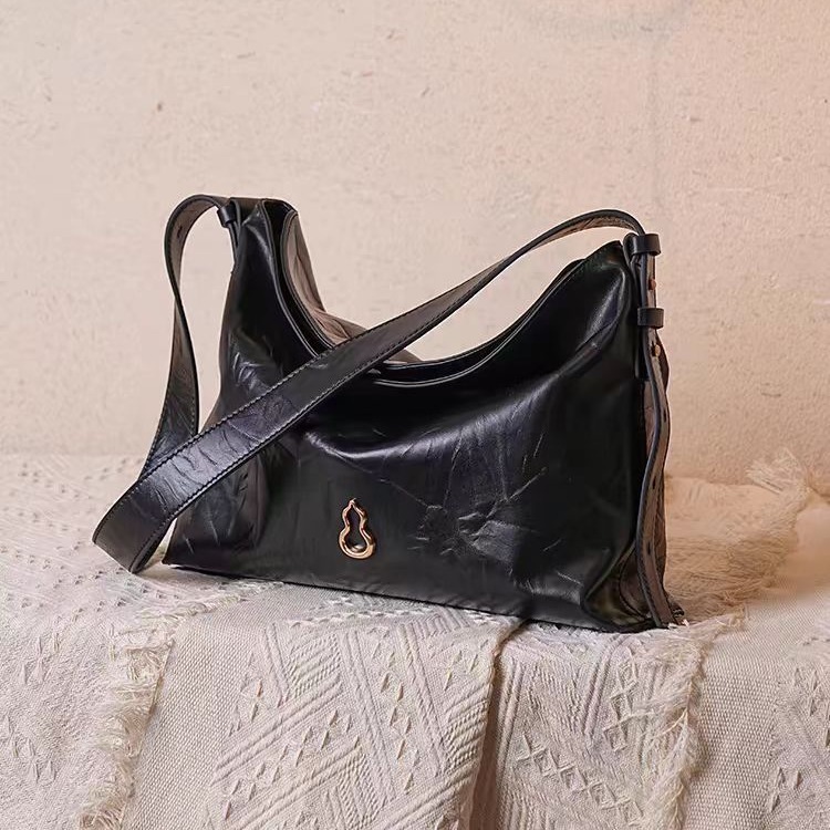 BAMPO半坡绵绵包中号 头层牛皮托特包通勤斜挎hobo包|undefined