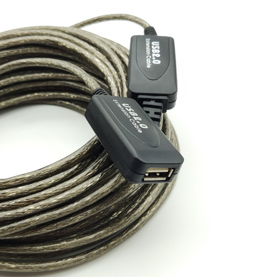 Cable de extensión USB2.0 5m Amplificador de señal A / F Cable de datos macho a hembra con cable trenzado de chip 10m