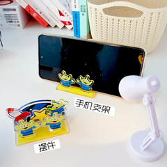 Toy Story Three-Eyed Monster Plaque Creative Cartoon Acrylic Student Desktop Decoration Phone Holder Stationery