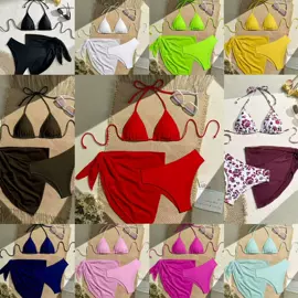 比基尼;连体泳衣;三件套泳装