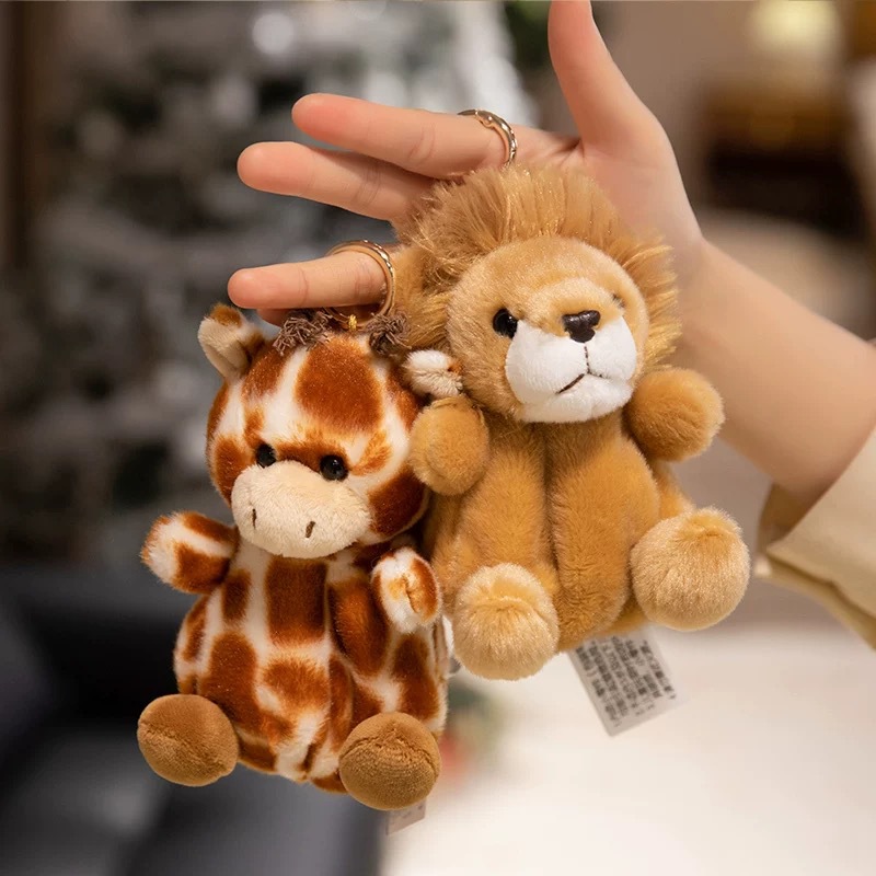 Aurora香味豆袋狮子挂件熊猫兔子钥匙扣小狗海獭乌龟小马儿童礼物