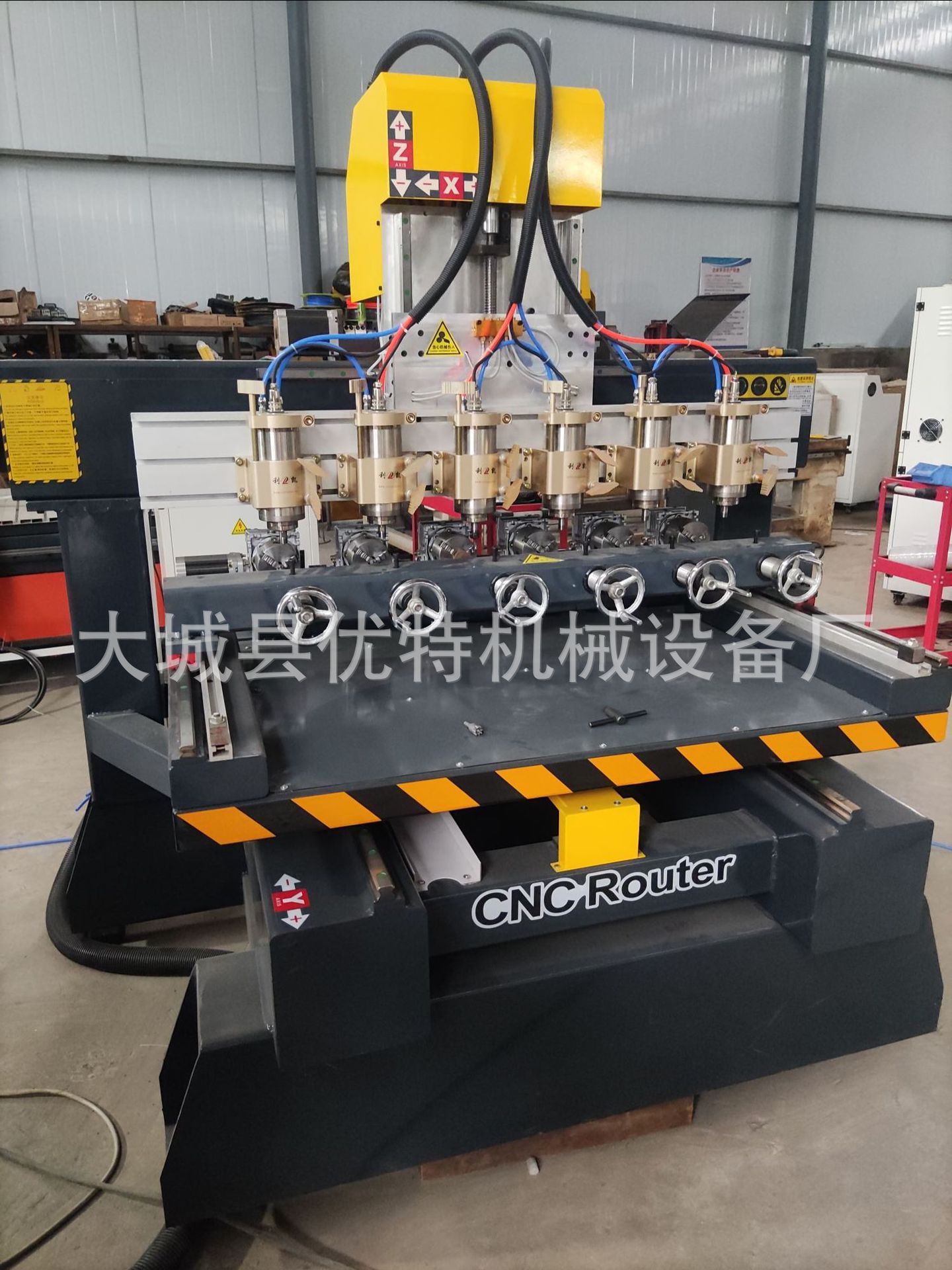 多头数控木工圆雕机 小型家用精雕机 电脑数控cnc立体四轴雕刻机