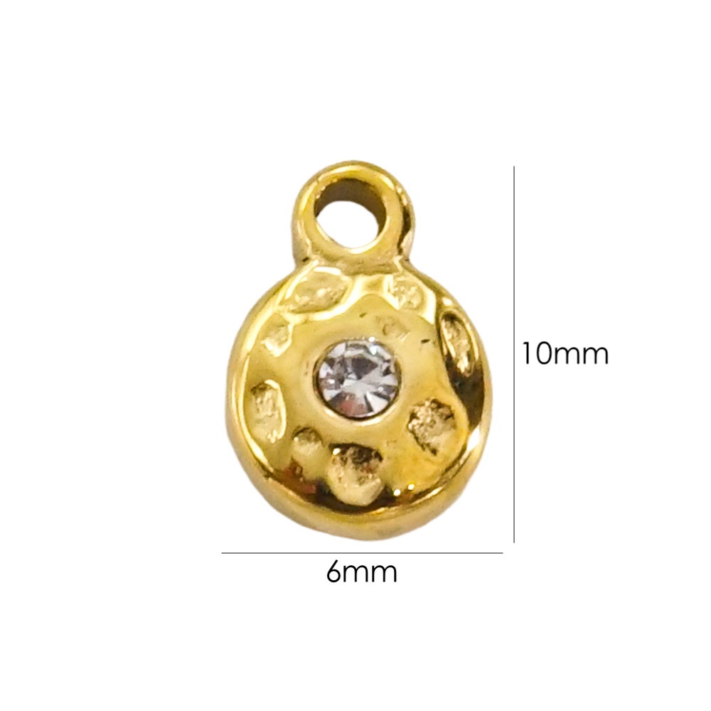 Star, Heart Shape Pattern 1 Piece 304 Stainless Steel Zircon Star Heart Shape Pendant