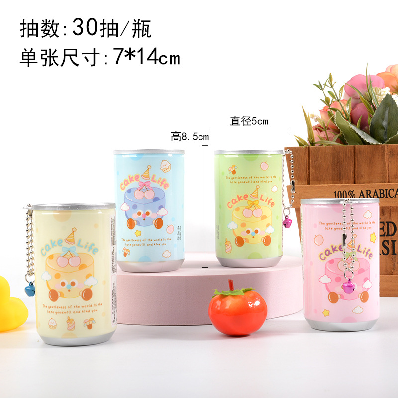 瓶の創意ミニはコーラ缶のウェットティッシュを持ち歩いています。