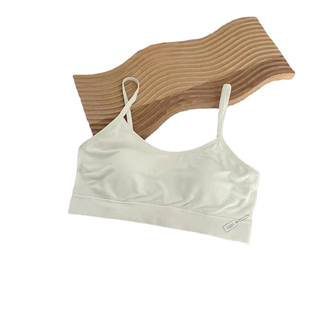 Girl breathable seamless naked ammonia Modal high bomber camisole…