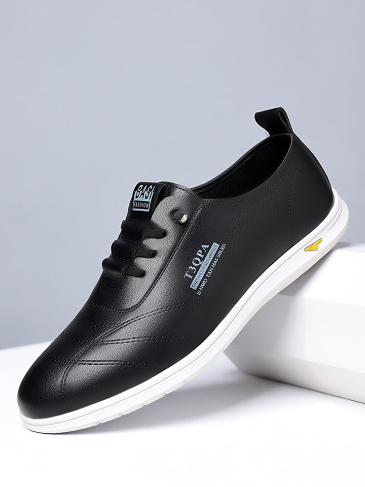Giày lười nam da mềm đế mềm dạng slip-on phong cách retro, giày da nam thường ngày — Màu trắng 9173, Màu đen 9173, Màu đen cotton chi tiết 18