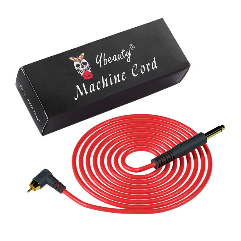 Máquina de tatuaje aguja cable de alimentación codo serpiente interfaz RCA suministro de cable de audio al por mayor máquina de motor DC