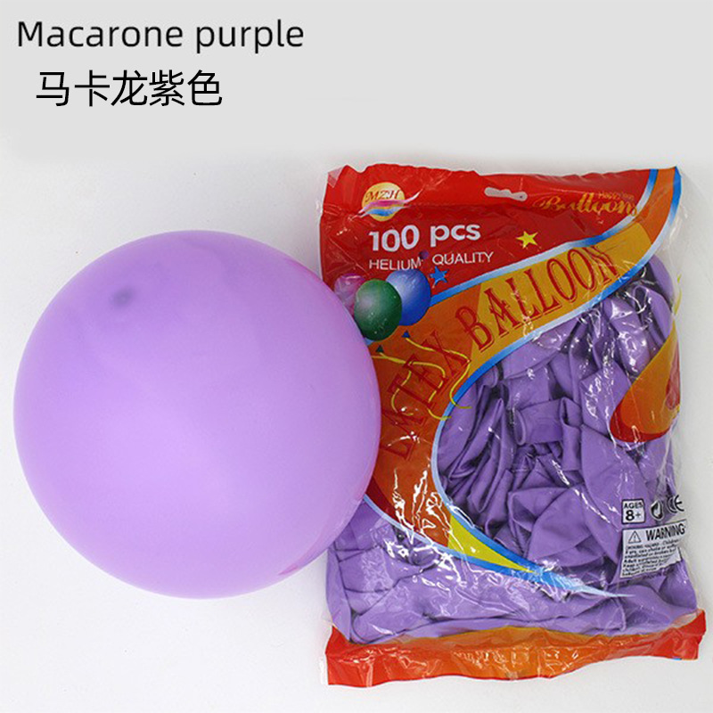 Globos de látex de macarrón de 12 pulgadas al por mayor, decoración para bodas, decoración personalizada para fiestas de cumpleaños, conjunto de decoración para aniversarios.